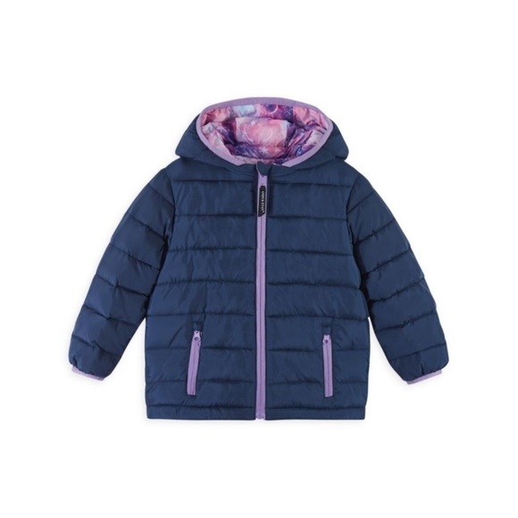 Andy & Evan Little Girl's Reversible Puffer Jacket Size 2T - Picture 2 of 6